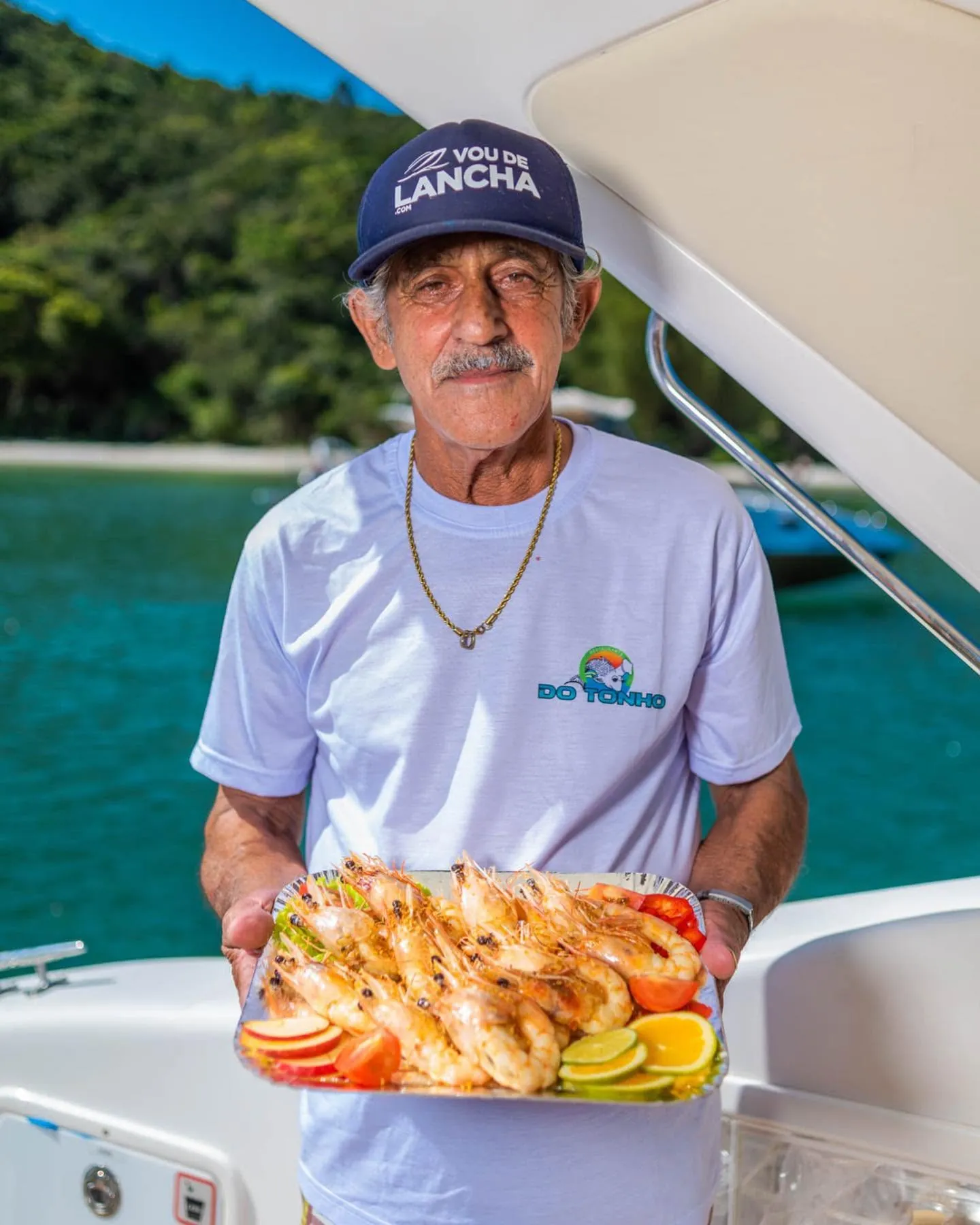Gastronomia a bordo — camarões